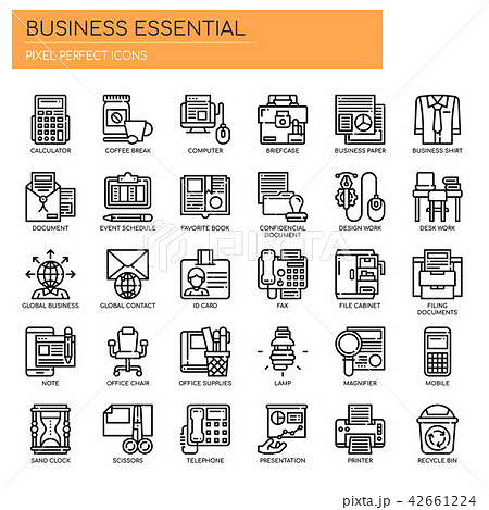 Business Essential ,  Pixel Perfect Icons. 42661224