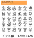 Cloud Service , Thin Line and Pixel Perfect Icons 42661320