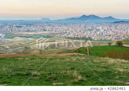 View of Urmia city on sunset. Iran View of Urmia city on sunset. Iran 42662461