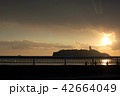 江の島　海岸の夕日 42664049