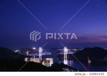 女神大橋と夜空 42664193