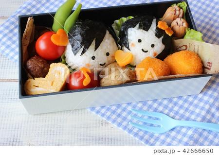 男の子と女の子のお弁当 男の子と女の子のお弁当 42666650