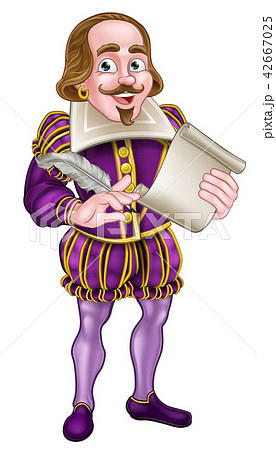 Shakespeare Cartoon Character 42667025