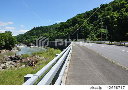 神居古潭 国道12号線 石狩川 神居古潭 国道12号線 石狩川 42668717