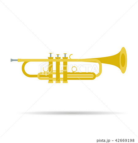 Isolated flat trumpet icon Isolated flat trumpet icon 42669198