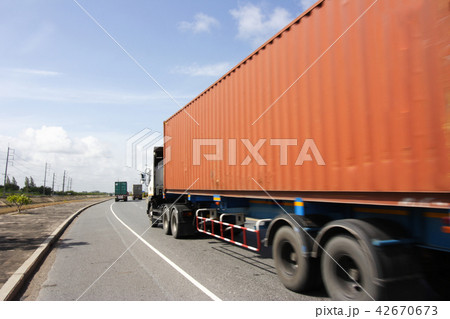 Drive on road, transportation logistic concept 42670673