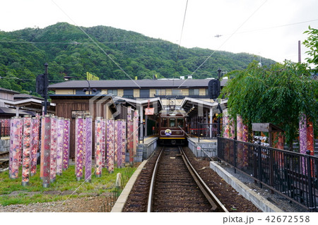 [京都府]嵐電嵐山駅 42672558