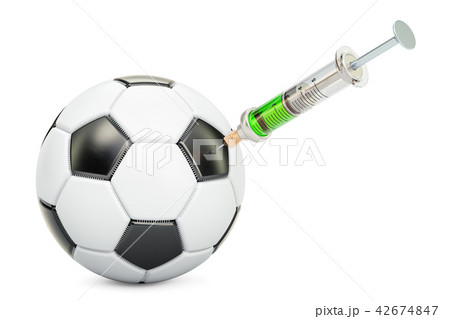 Doping cases in soccer concept, 3d rendering 42674847