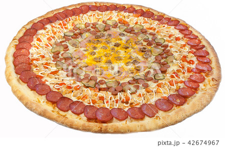 very large pizza, burger, patty 42674967