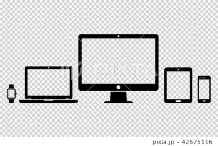 Set of digital devices icons 42675116