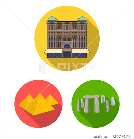 Sights of different countries flat icons in set collection for design. Famous building vector symbol Sights of different countries flat icons in set collection for design. Famous building vector symbol 42677170