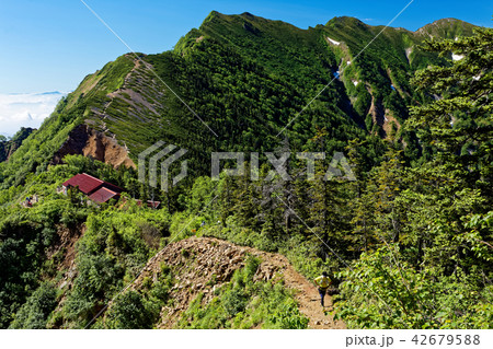 北アルプス・爺ヶ岳と冷池山荘 42679588