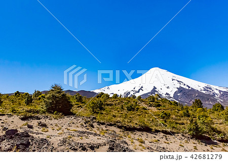 山 富士山 オソルノ 富士山のような山、オソルノ山とバラの街 チリ・プエルトバラス３