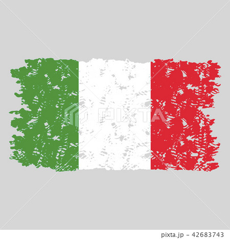 Italy grunge flag texture 42683743