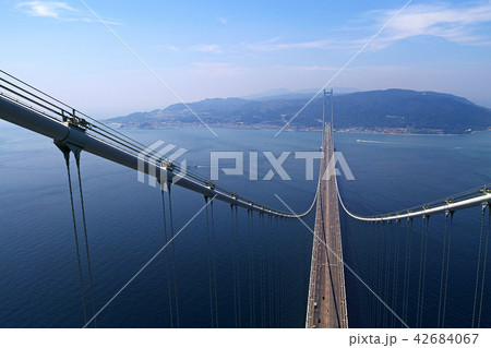 【兵庫県・観光名所】明石海峡大橋 主塔からの眺望  42684067