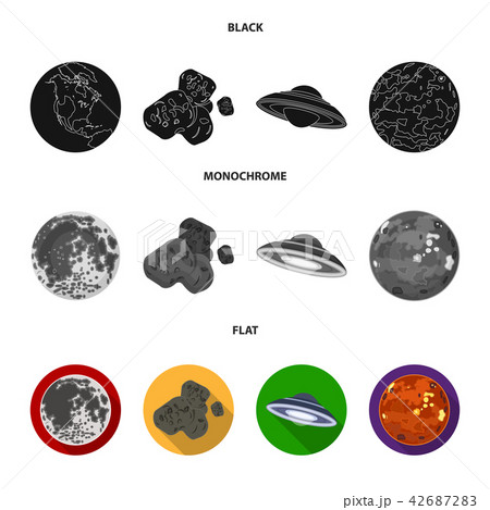 Moon Venus Of The Planet Of The Solar System のイラスト素材