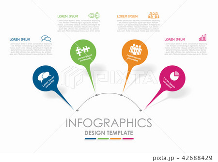 Infographic design template with place for your data. Vector illustration. Infographic design template with place for your data. Vector illustration. 42688429