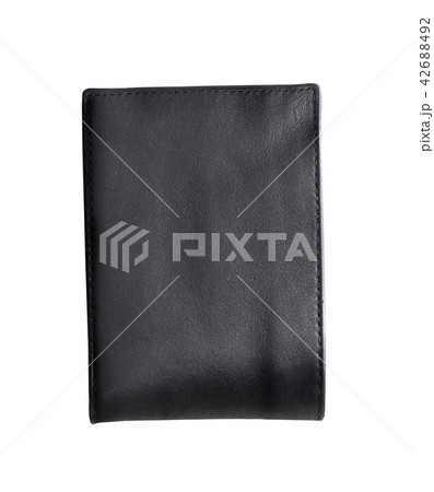 Black Wallet isolated on white background 42688492