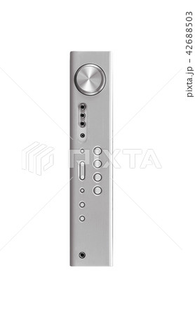 Vintage music player isolated on white 42688503