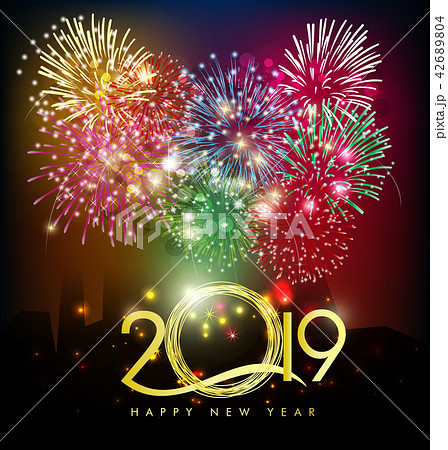 Happy New Year 2019. Chienese New Year Happy New Year 2019. Chienese New Year 42689804