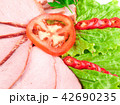 meat close up with tomato 42690235