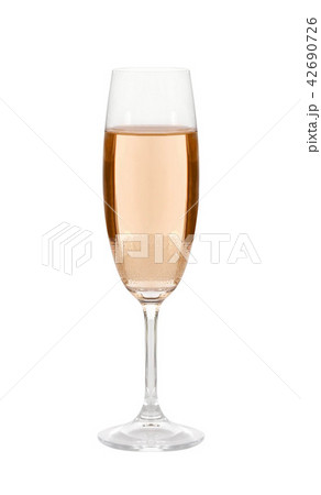 Glass of champagne isolated on a white background 42690726
