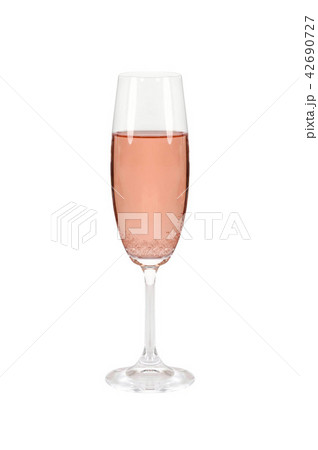 Glass of champagne isolated 42690727