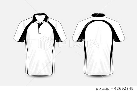 Black And White E-sport T-shirt For Gamers, Short Sleeve Jersey Template  Stock Vector - Illustratio…