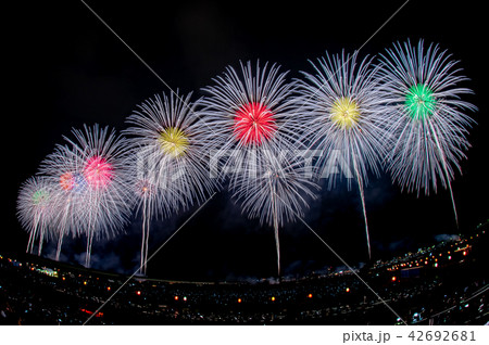 長岡まつり大花火大会 フェニックス の写真素材
