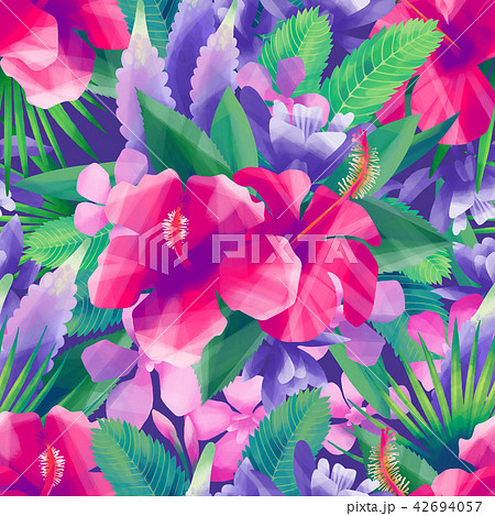 Vibrant exotic floral pattern Vibrant exotic floral pattern 42694057