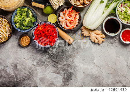 Asian cuisine ingredients Asian cuisine ingredients 42694439