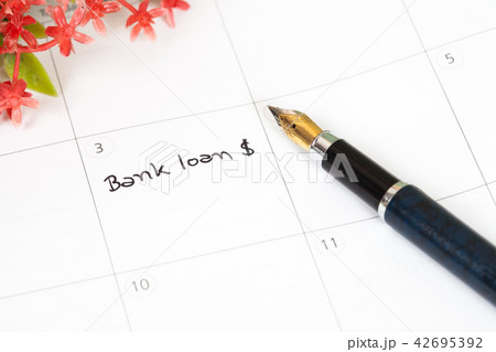 Reminder "bank loan" in calendar 42695392