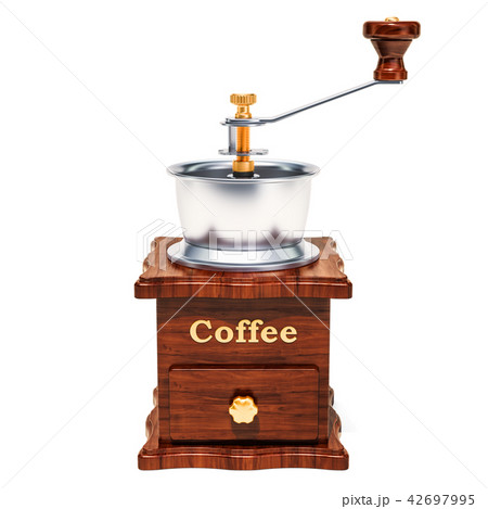 Manual coffee grinder, 3D rendering 42697995