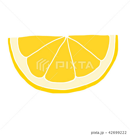 くし切りのレモンのイラスト素材