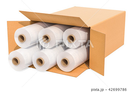 Rolls of wrapping plastic stretch films 42699786