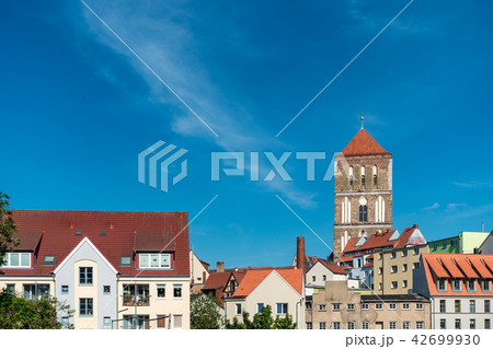 View to a church in the city Rostock, Germany View to a church in the city Rostock, Germany 42699930