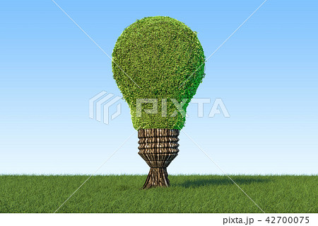 Renewable energy concept. Tree shaped 42700075