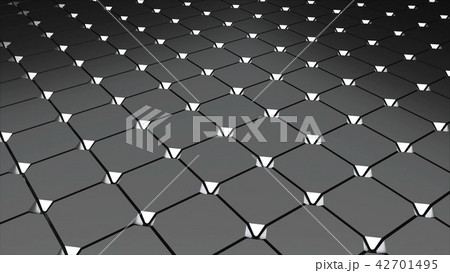 Metall floor with tiling, abstract 3d rendering, computer generating background Metall floor with tiling, abstract 3d rendering, computer generating background 42701495