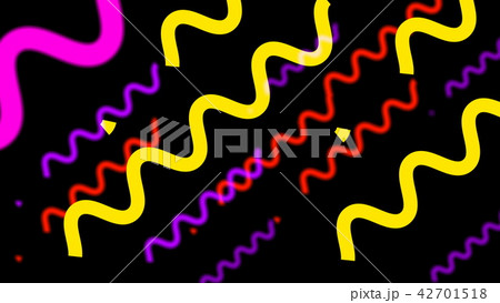 Bright curved creeping worms, computer generated abstract background, 3D rendering 42701518