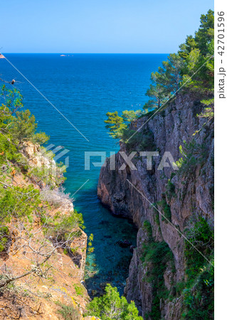 Nice bay in a coastal Costa Brava in Spain Nice bay in a coastal Costa Brava in Spain 42701596