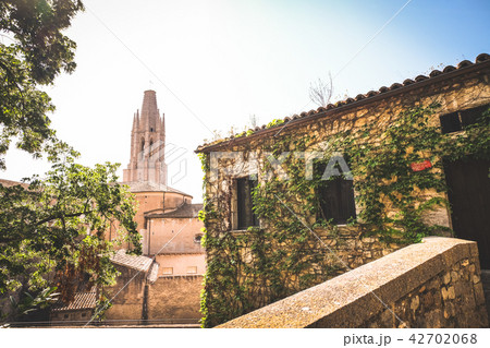 View on Church of St. Felix from Girona streets 42702068