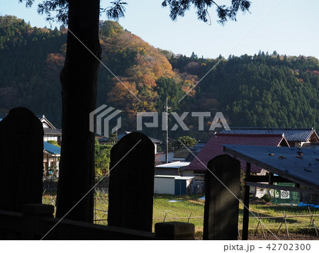 茨城県久慈郡の近津神社からの風景 茨城県久慈郡の近津神社からの風景 42702300