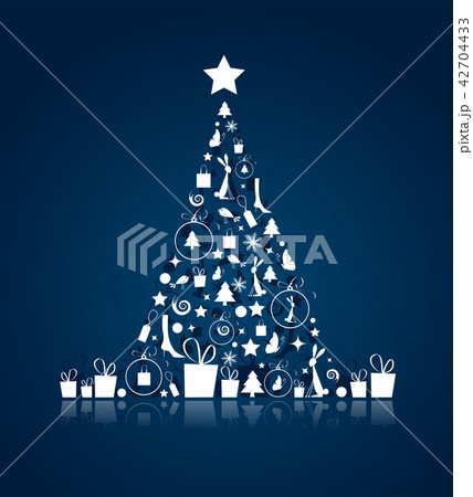 Christmas tree beautiful for your design Christmas tree beautiful for your design 42704433
