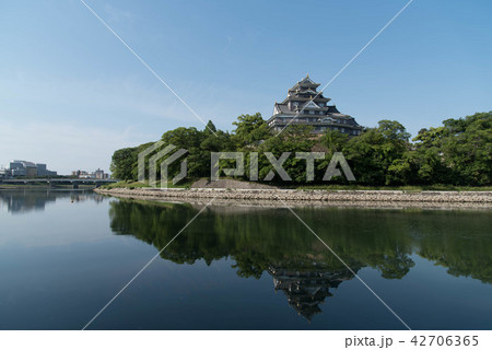 岡山城 城跡 本丸 旭川 天守閣 濠 42706365