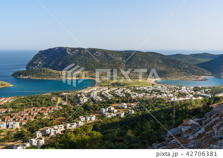 Cape Tisan on the Mediterranean sea coast. Turkey 42706381