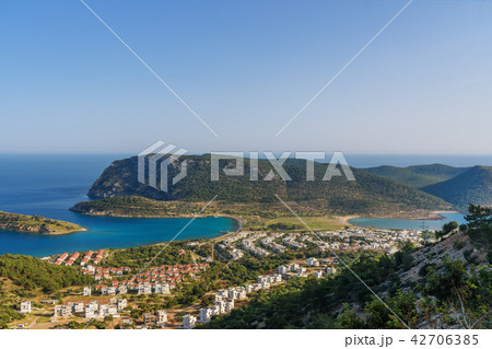 Cape Tisan on the Mediterranean sea coast. Turkey 42706385