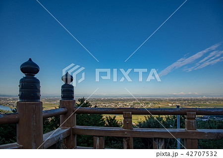 岐阜県 海津市 南濃町 月見の森からの眺め 木曽三川が一望 岐阜県 海津市 南濃町 月見の森からの眺め 木曽三川が一望 42707532