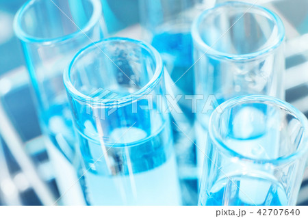 Glass laboratory chemical test in lap room 42707640
