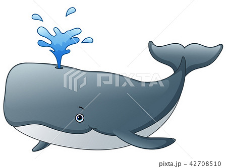 Cute Whale Cartoonのイラスト素材