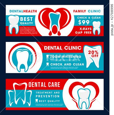 Dental clinic dentistry treatment discount banner 42708996
